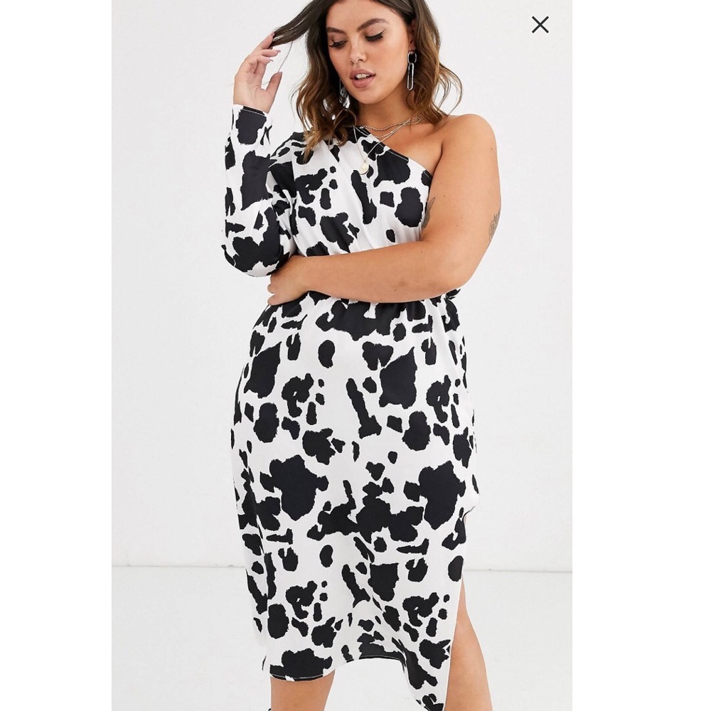 Unique21 Hero abstract cow print dress